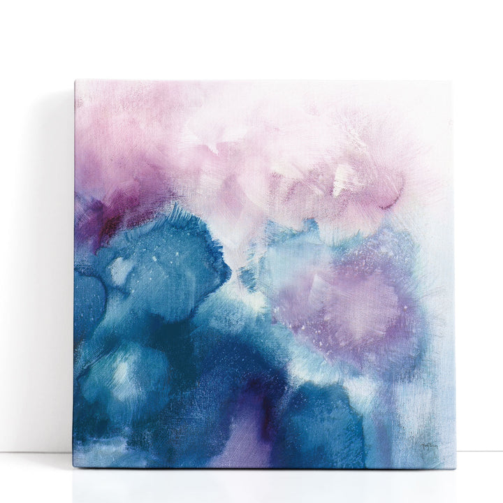 Blue and Neutral Abstract Wall Art spray-art waves