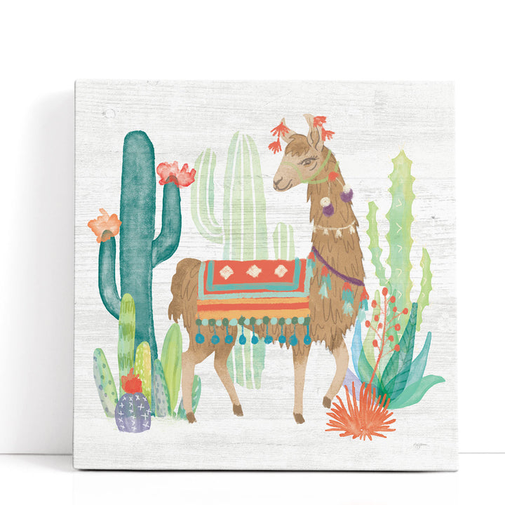 Lovely Llamas III - Canvas Print Wall Art