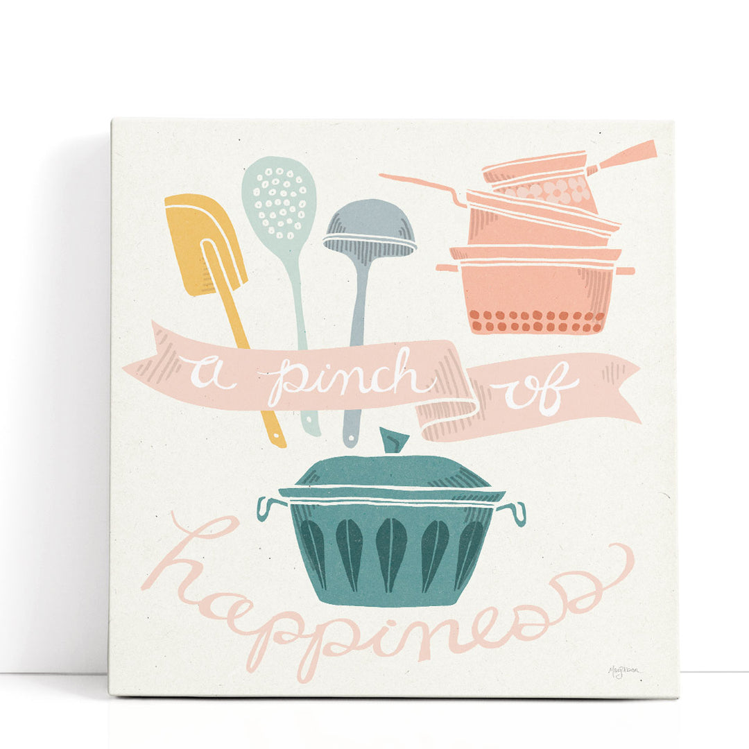 Cookware Kitchen Wall Decor – metallic utensil silhouettes