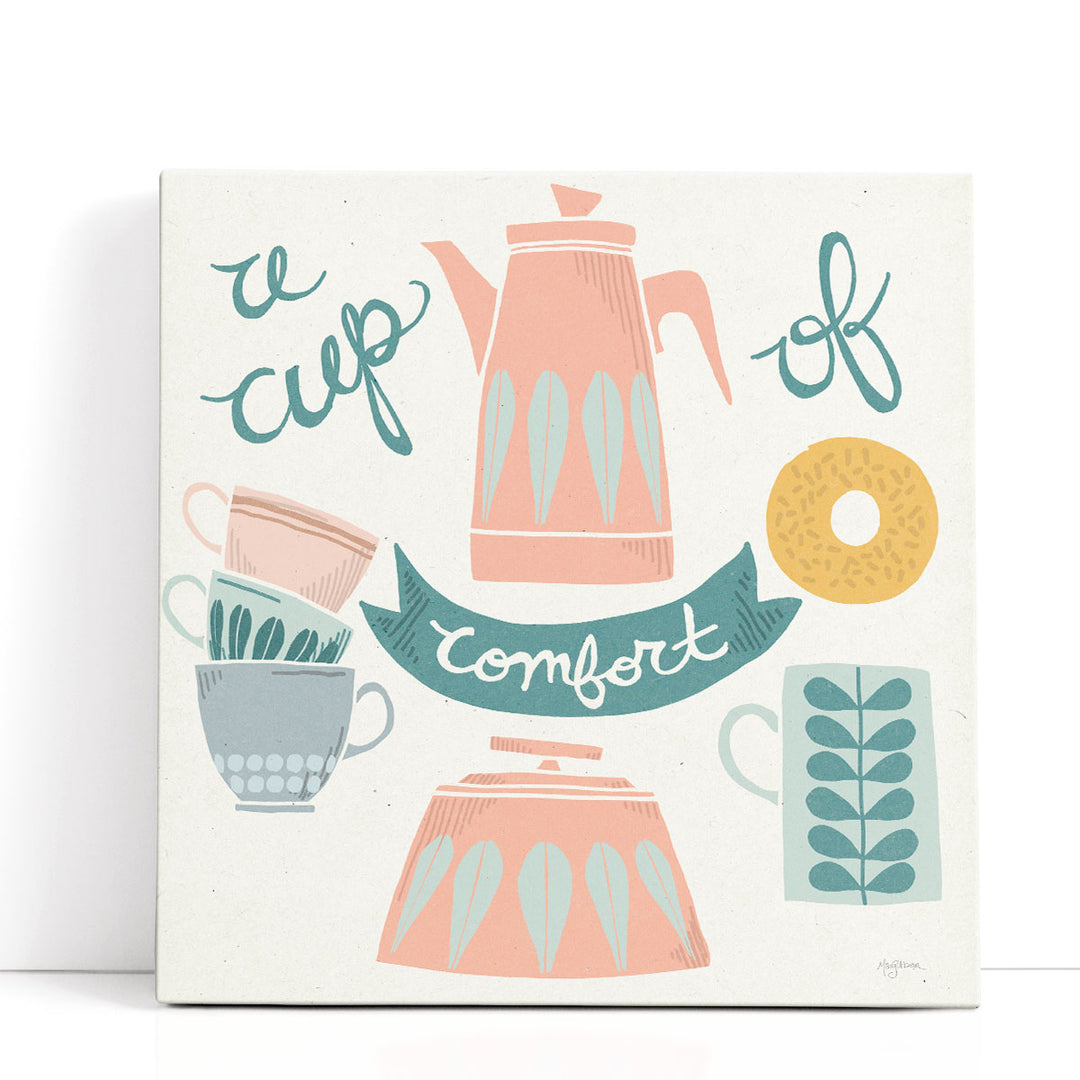 Teaware Kitchen Prints delicate teacup illustration
