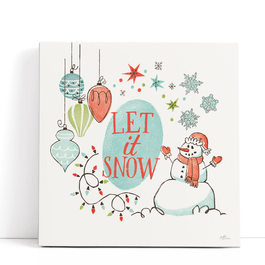 Retro Christmas V - Canvas Print Wall Art