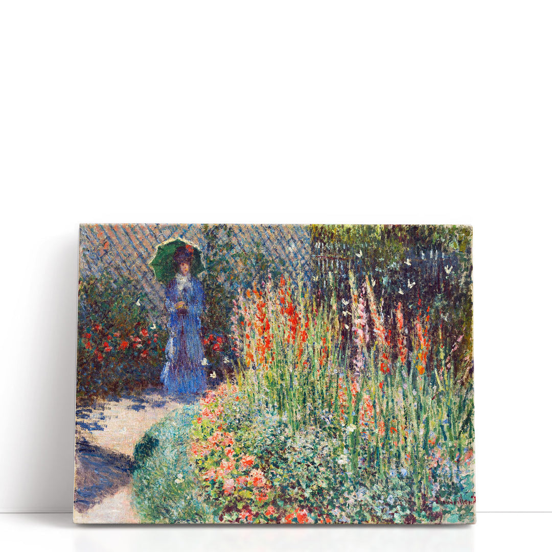 Rounded Flower Bed, 1876 - Canvas Print Wall Art