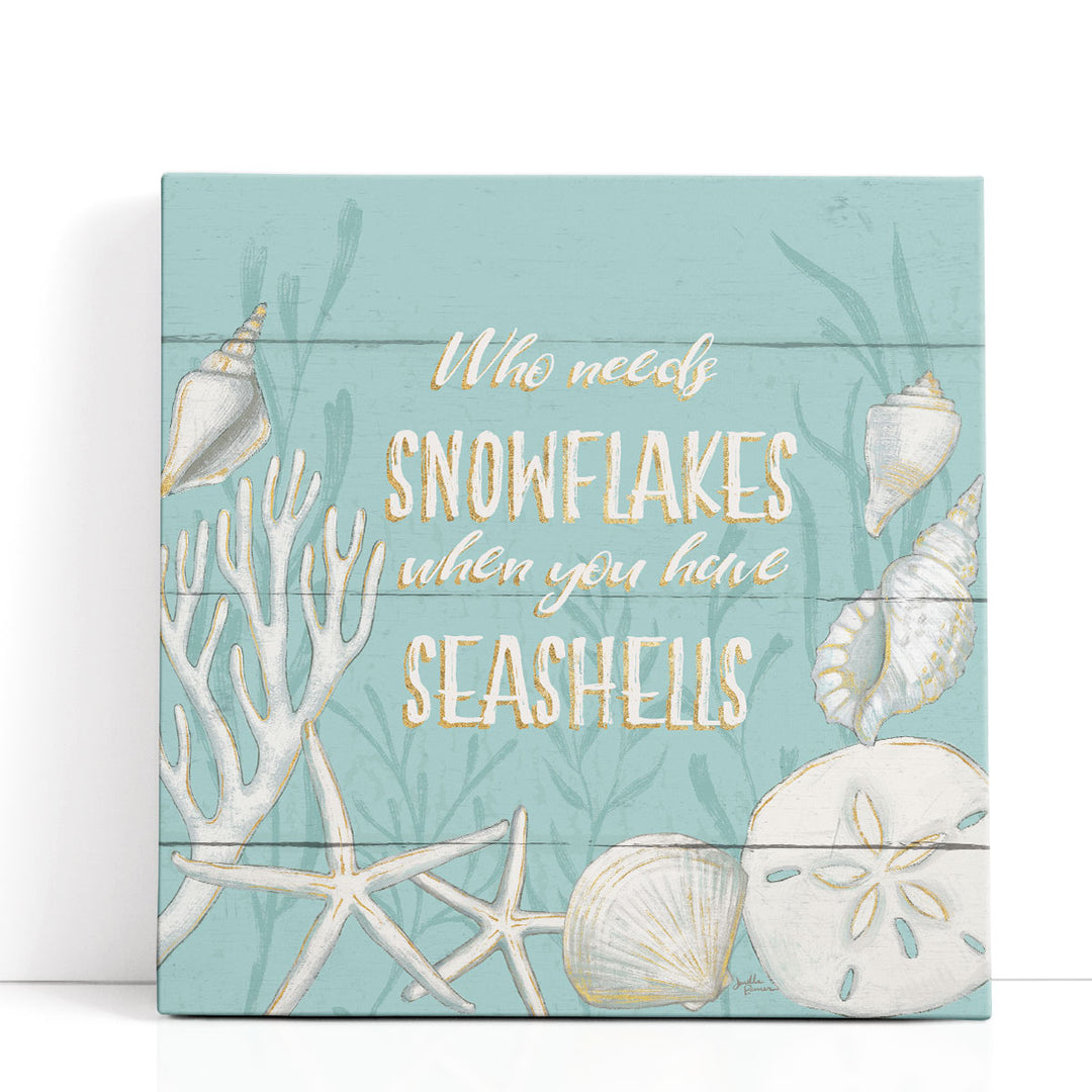 Tranquil Morning II Snowflakes- Canvas Print Wall Art