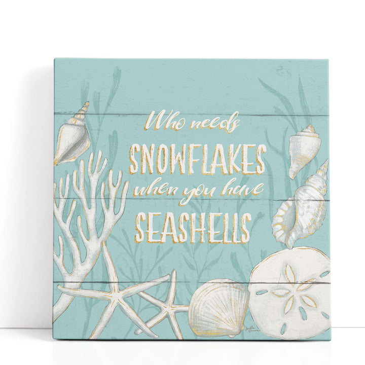Tranquil Morning II Snowflakes- Canvas Print Wall Art