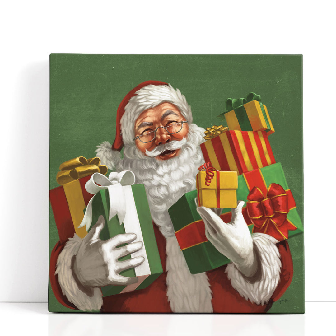 Holiday Santa IV- Canvas Print Wall Art