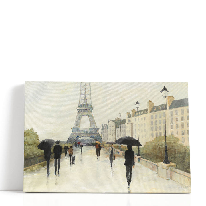 Eiffel in the Rain - Canvas Print Wall Art