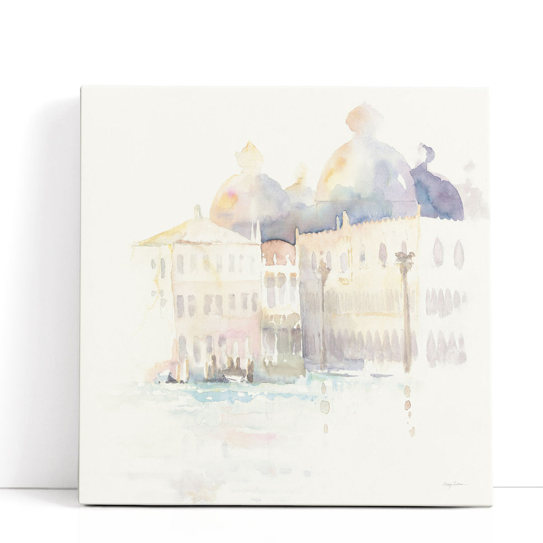 Architectural prints in abstract watercolor style