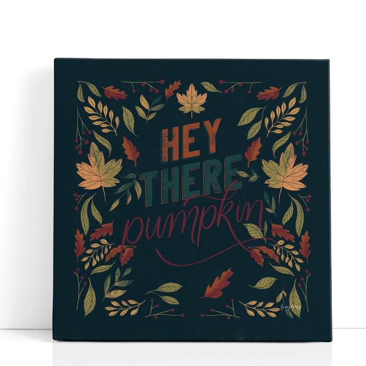 Autumn Sayings I Pumpkin - Canvas Print Wall Art