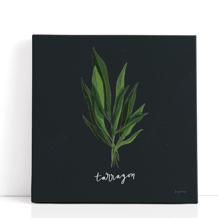 Herbs V Black - Canvas Print Wall Art