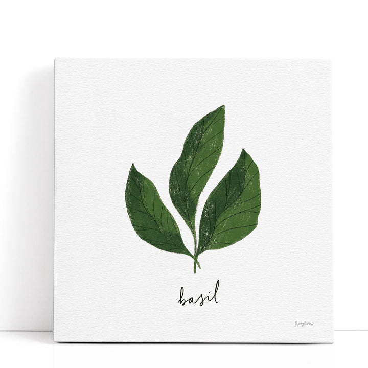 Herbs VI White - Canvas Print Wall Art