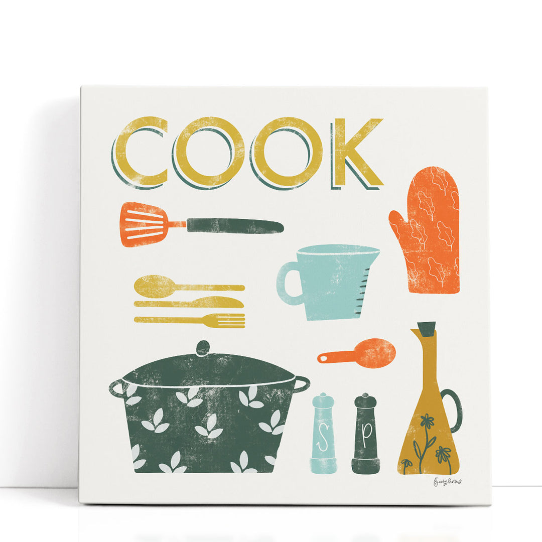 Retro Wall Decor – chrome spoon silhouette
