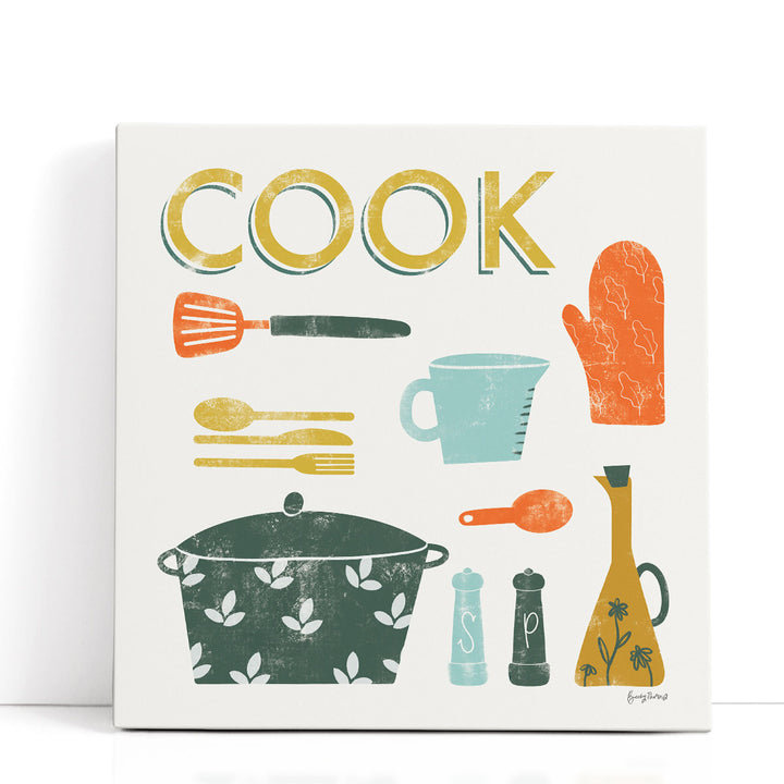 Retro Wall Decor – chrome spoon silhouette