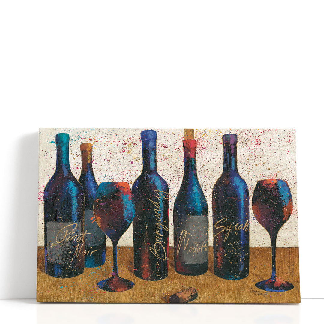 rustic wine bottle and glass silhouette