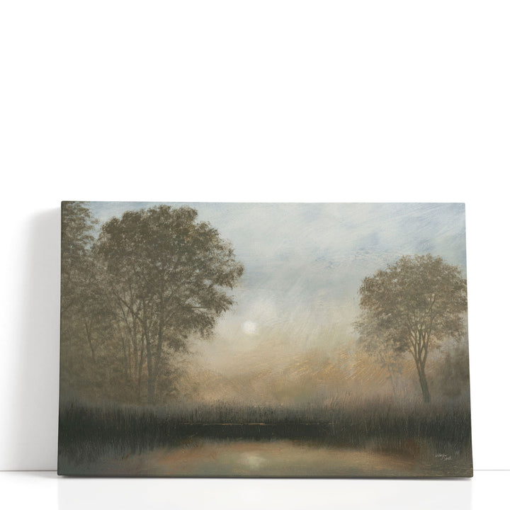 Moon At Dusk - Canvas Print Wall Art