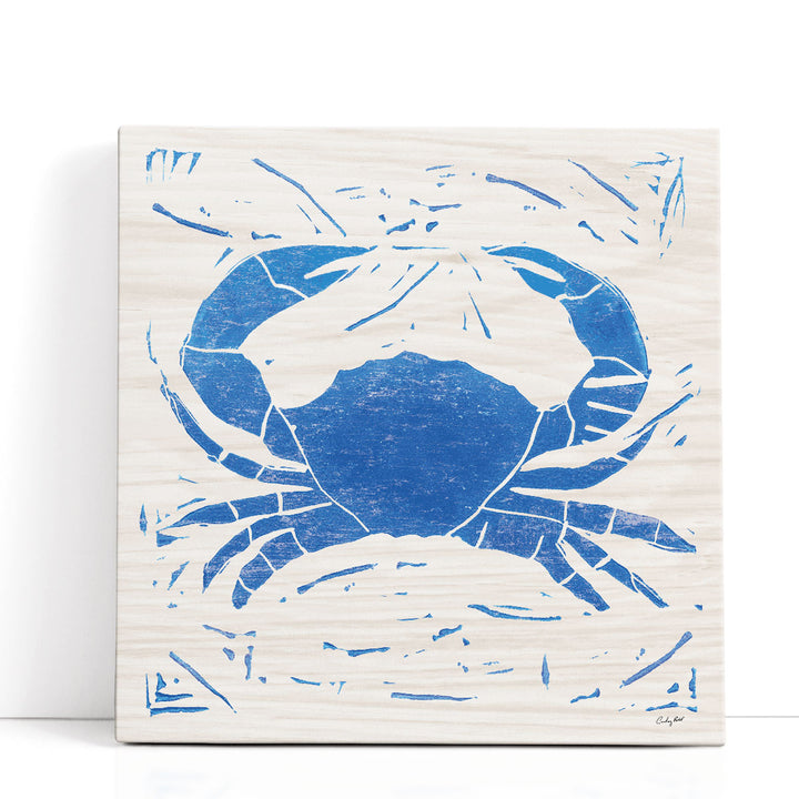 Sea Creature Crab Blue - Canvas Print Wall Art