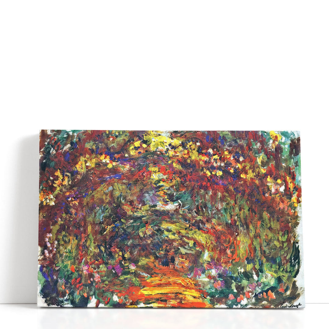 Path under the Rose Trellises, Giverny, 1920 - 1922 - Canvas Print Wall Art