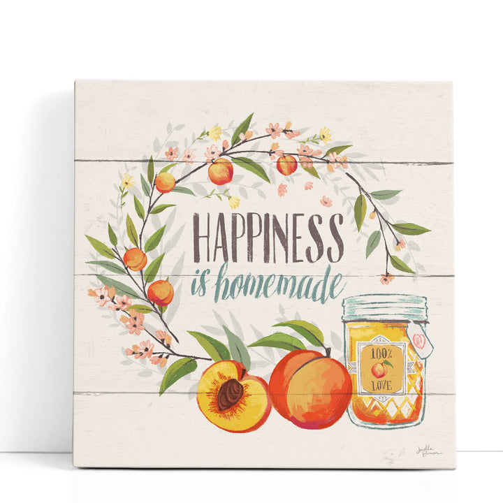 Still Life Fruit Wall Art – peaches in jar print