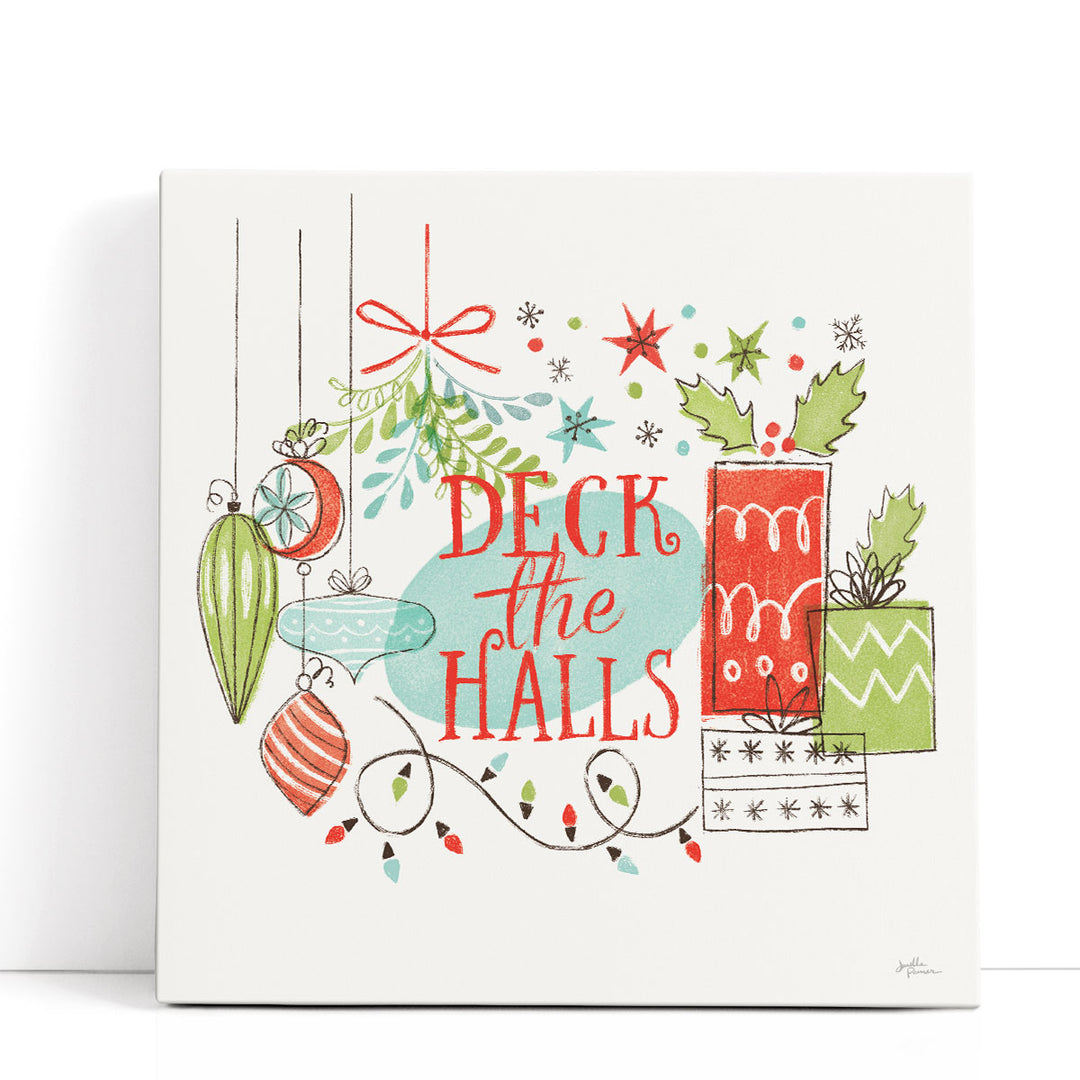 Mid-Century Modern Holiday Art retro Christmas silhouettes