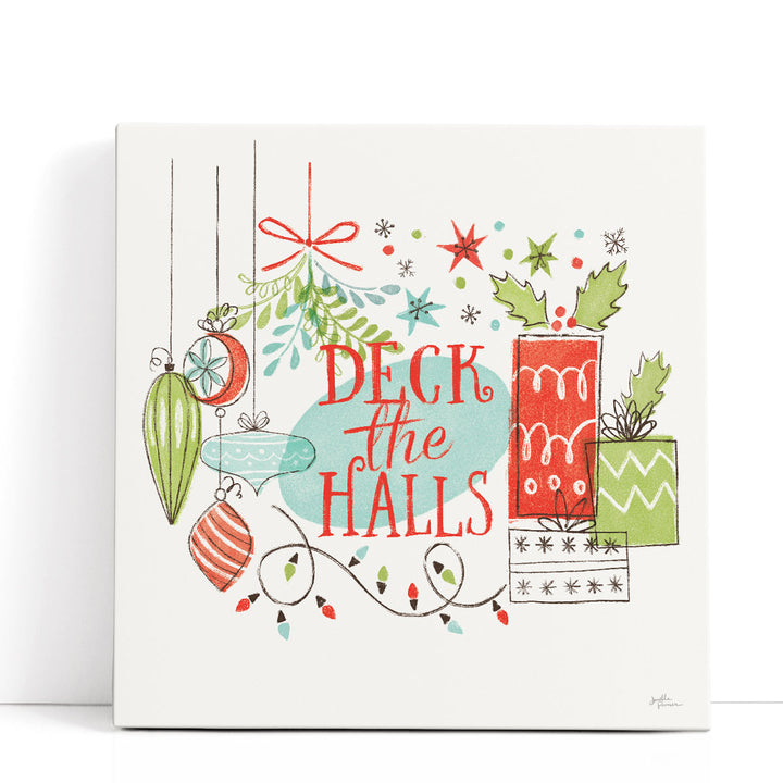 Mid-Century Modern Holiday Art retro Christmas silhouettes