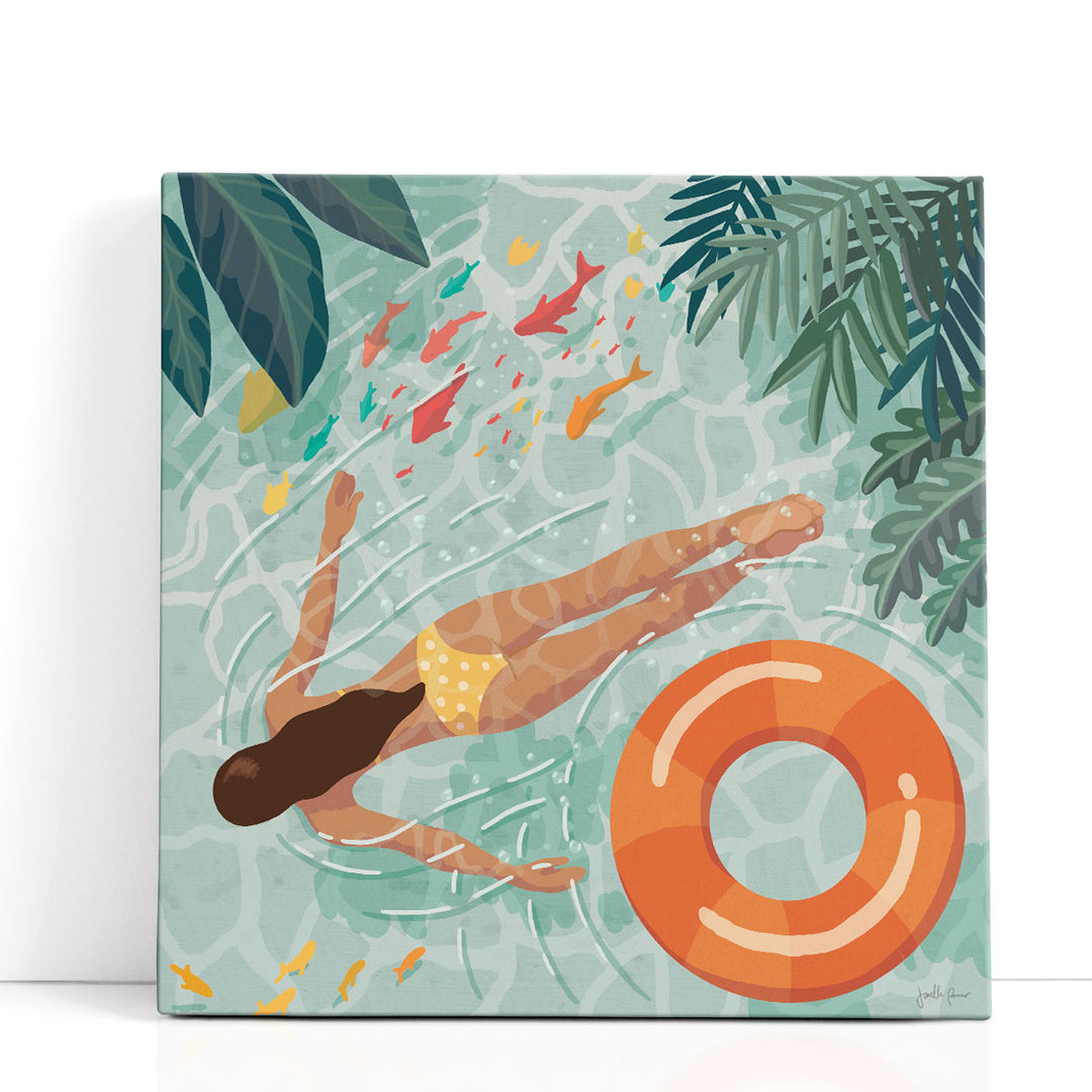 Beach Babes IV - Canvas Print Wall Art