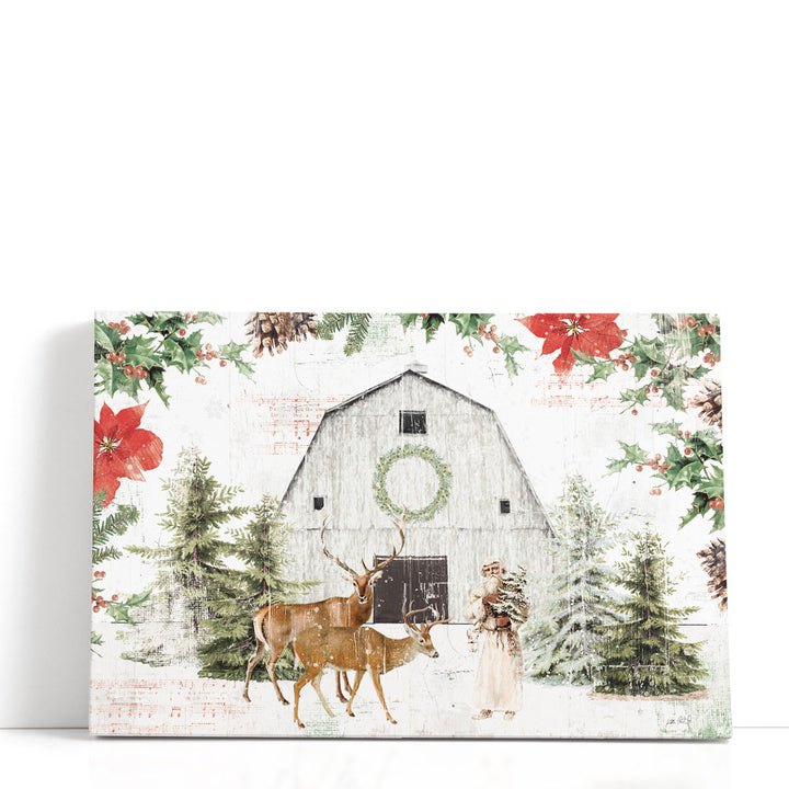 Wooded Holiday I - Canvas Print Wall Art