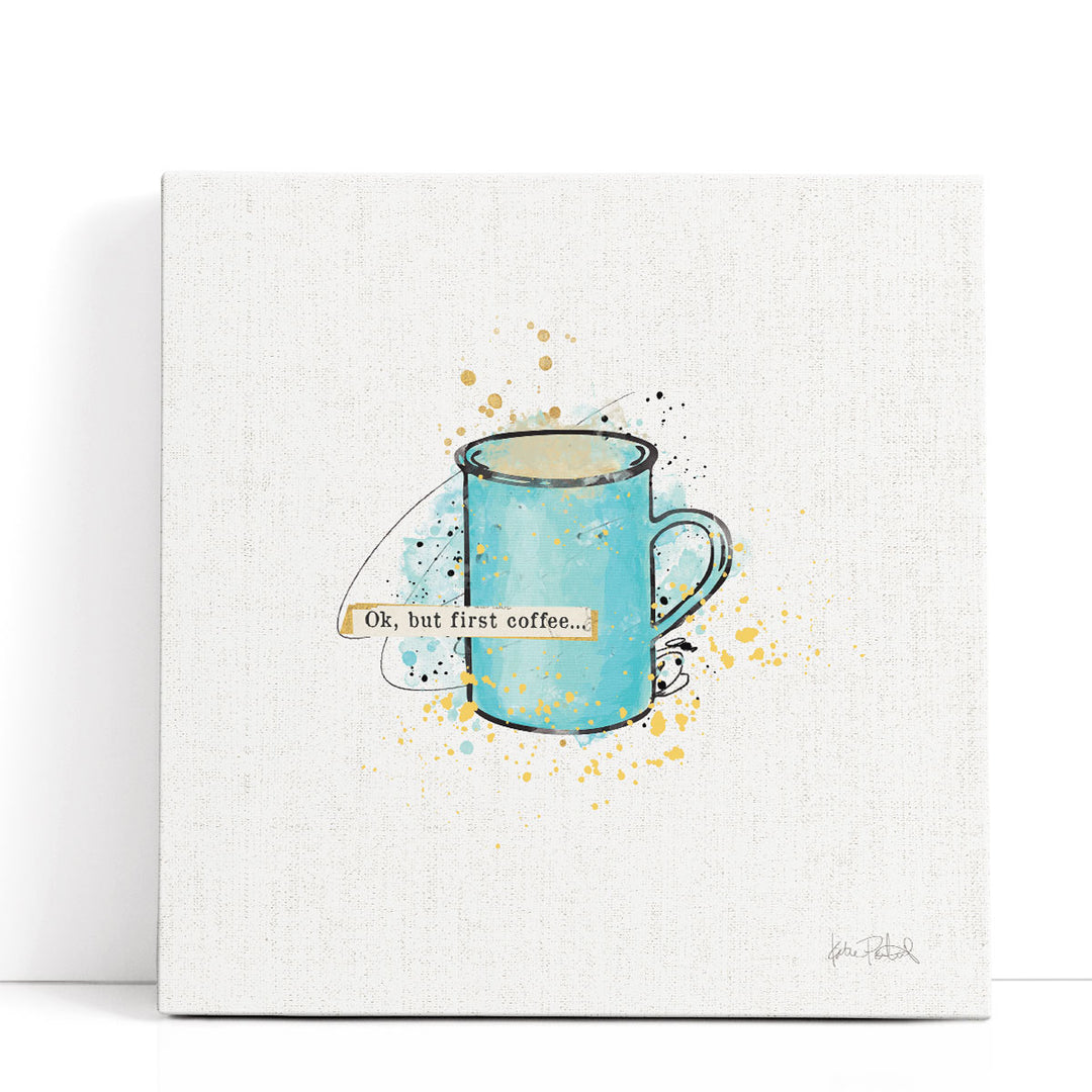 Watercolor Coffee Art Print vibrant mug watercolor