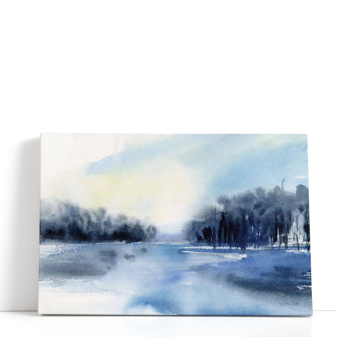 Winter River - Canvas Print Wall Art