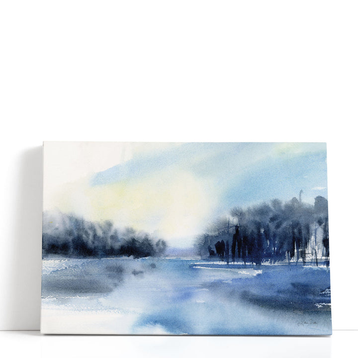 Winter River - Canvas Print Wall Art