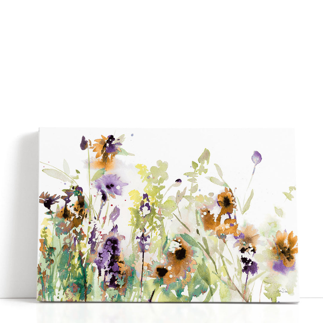Autumn Meadow Flowers - Canvas Print Wall Art