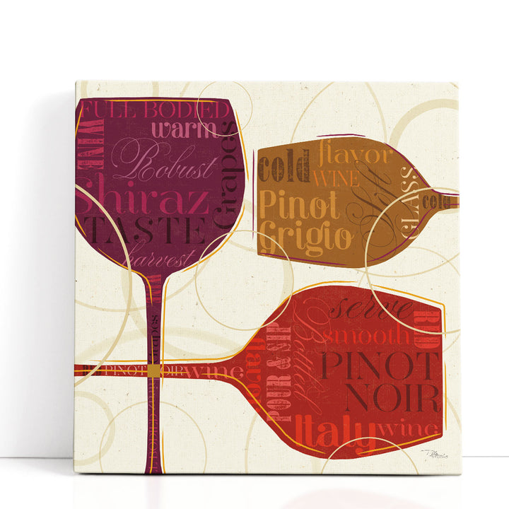 Wine Wall Decor – vibrant wine glasses print