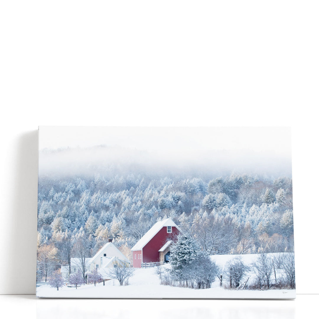 Snowy Valley - Canvas Print Wall Art