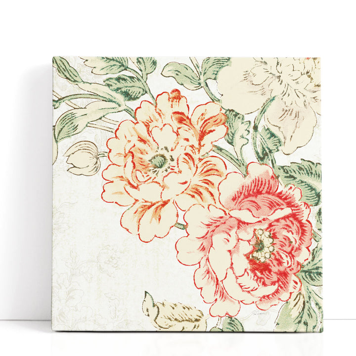 Cottage Roses V - Canvas Print Wall Art
