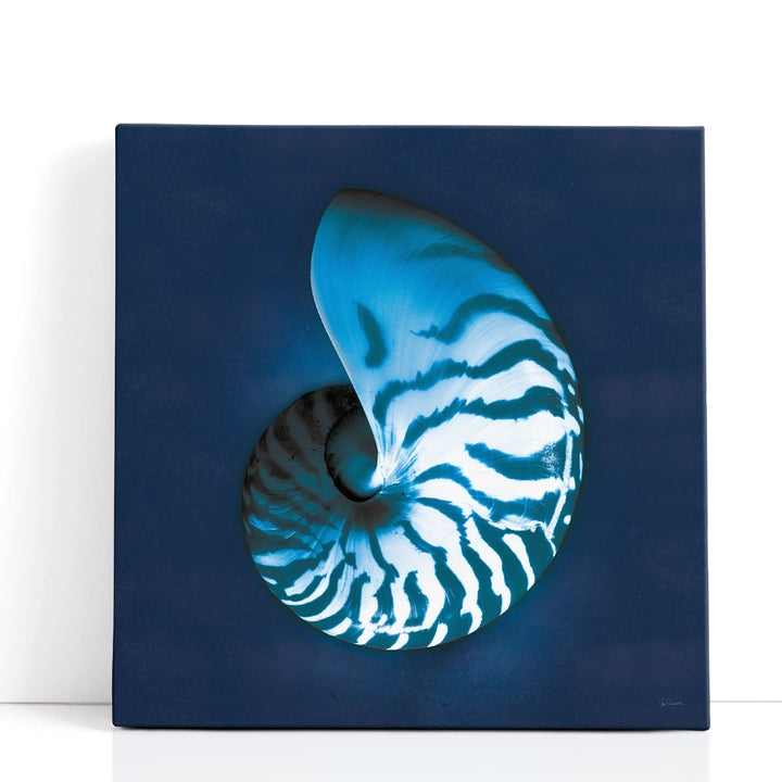 Cyanotype Sea I - Canvas Print Wall Art