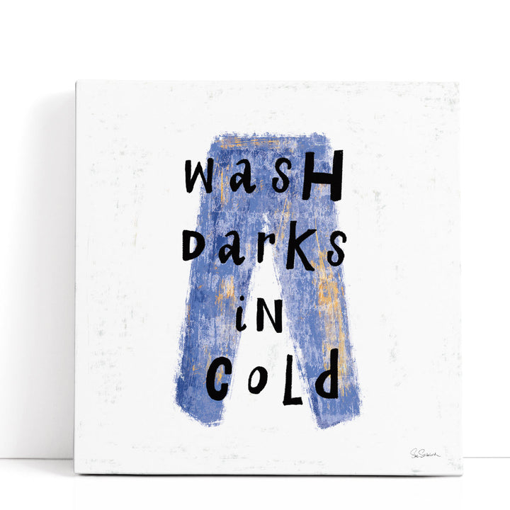 Laundry Rules V - Canvas Print Wall Art