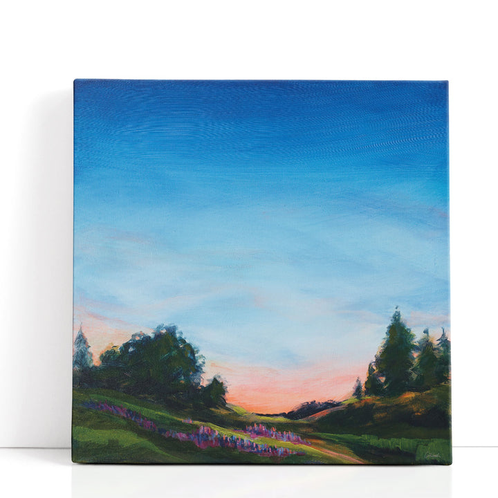 Lupine Evening - Canvas Print Wall Art