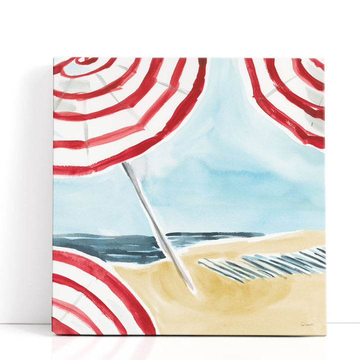 Stripes on the Beach I - Canvas Print Wall Art
