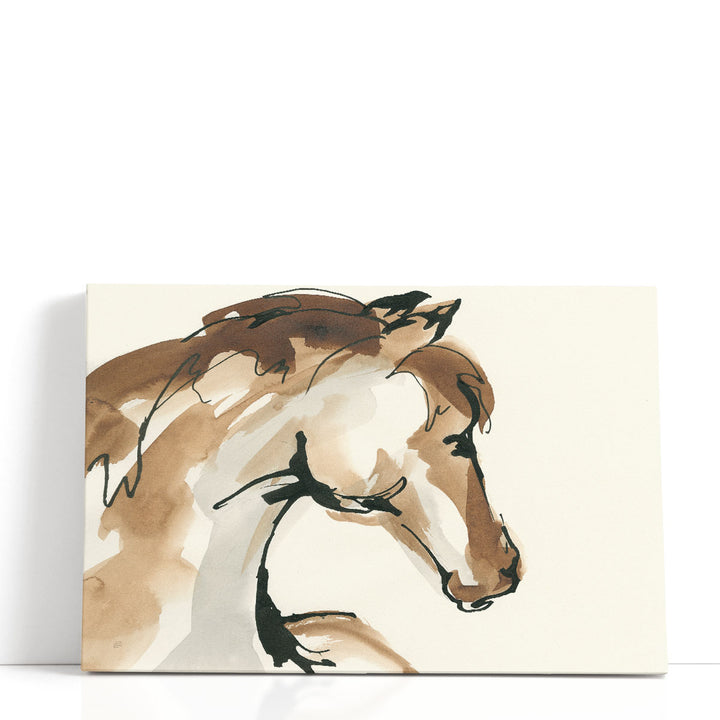Watercolor Horse Wall Decor equine brushstroke art
