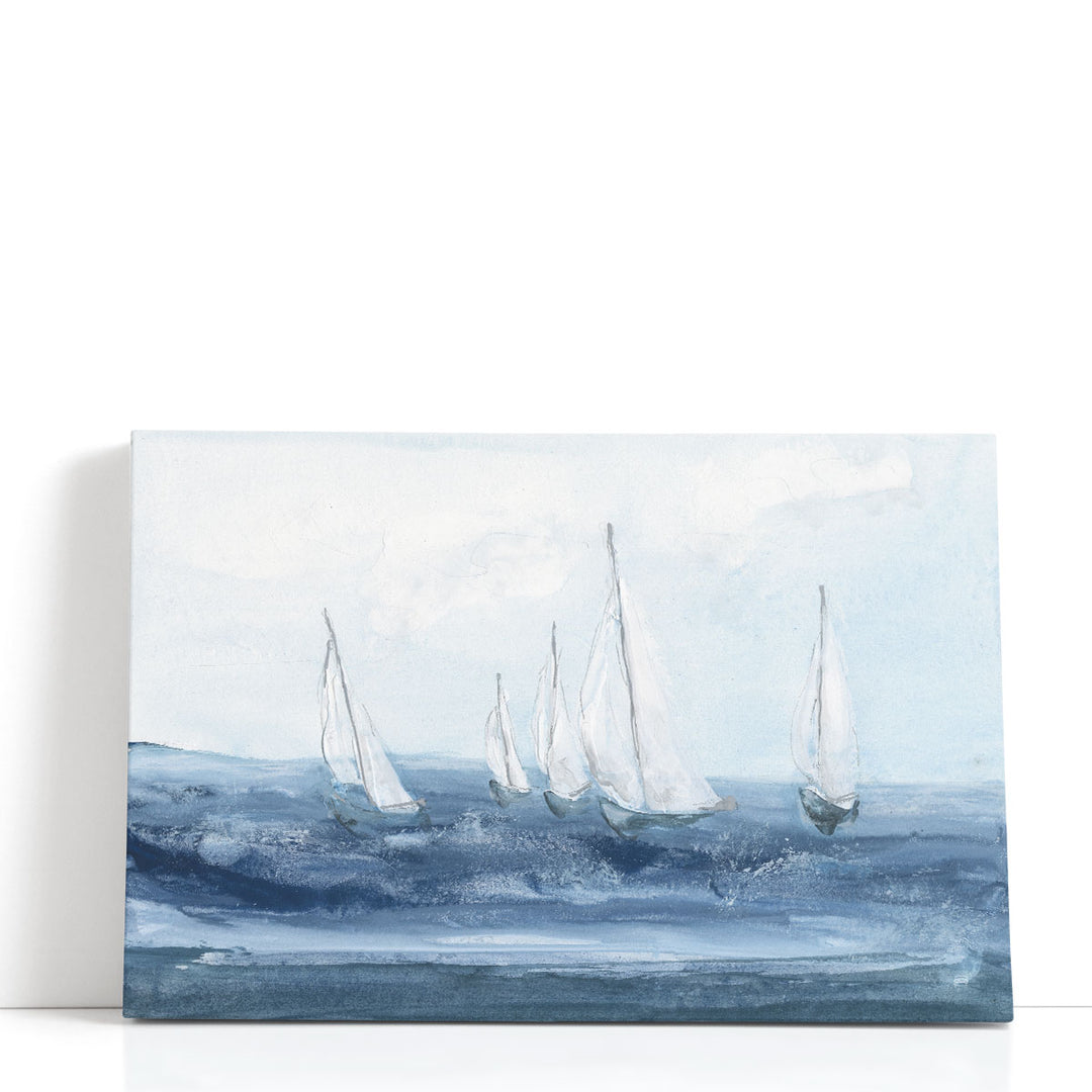 Group sailboat prints with ocean view