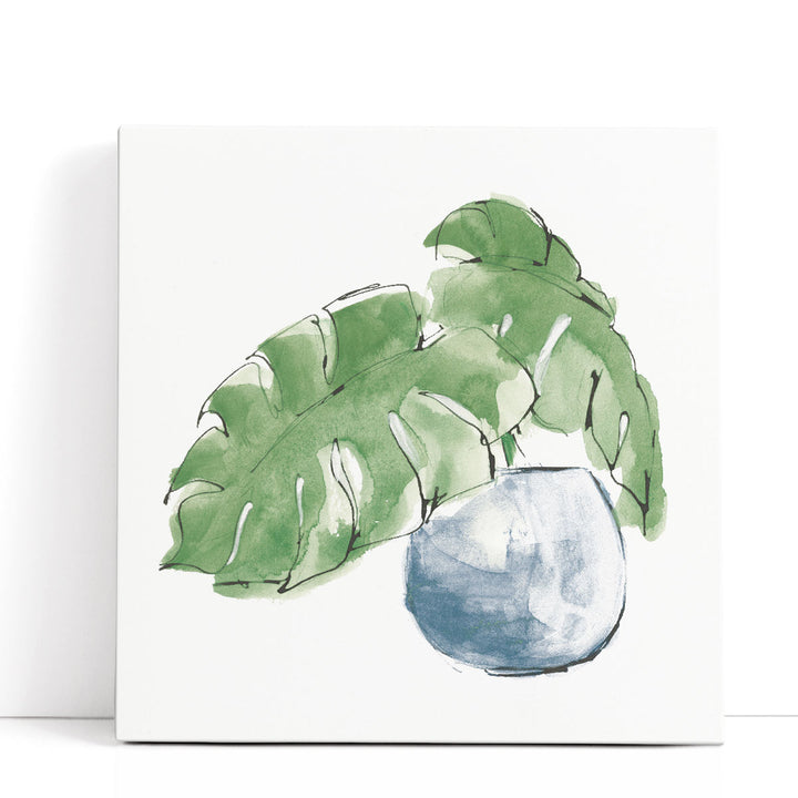 Plant Big Leaf IV Dark Green - Canvas Print Wall Art