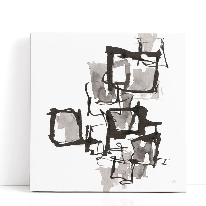 Boxed In I Black and White - Canvas Print Wall Art