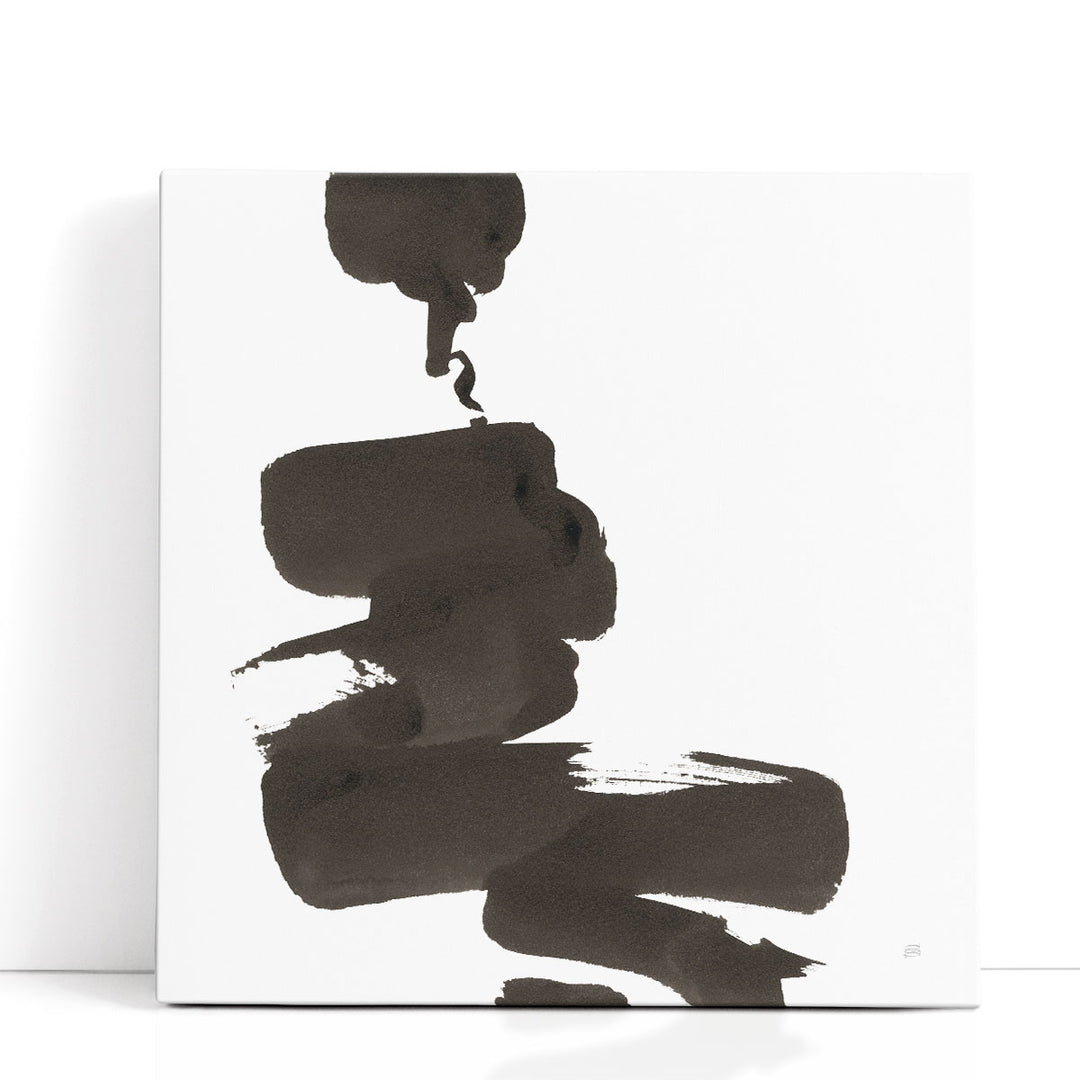 Swash IV Black and White - Canvas Print Wall Art
