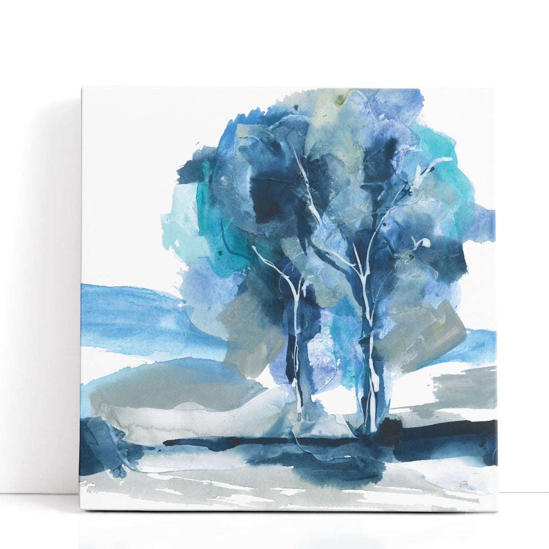 Blue Impasto III - Canvas Print Wall Art