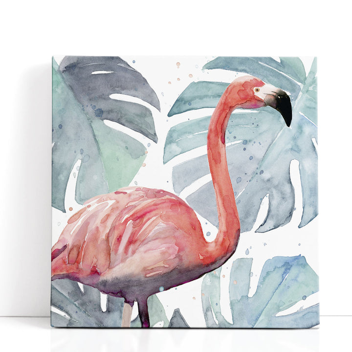 Flamingo Splash I - Canvas Print Wall Art
