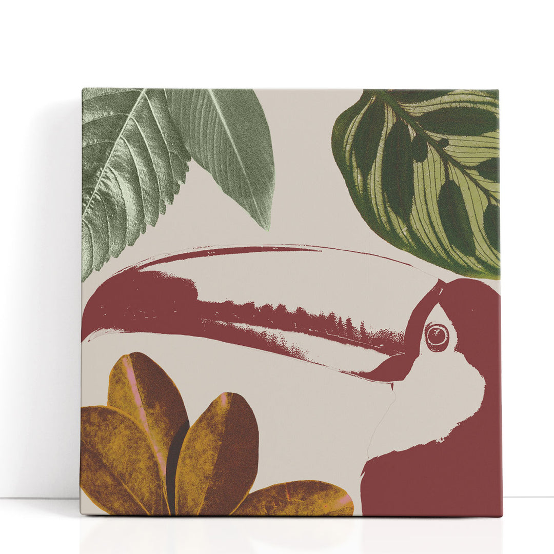 Graphic Tropical Bird V - Canvas Print Wall Art