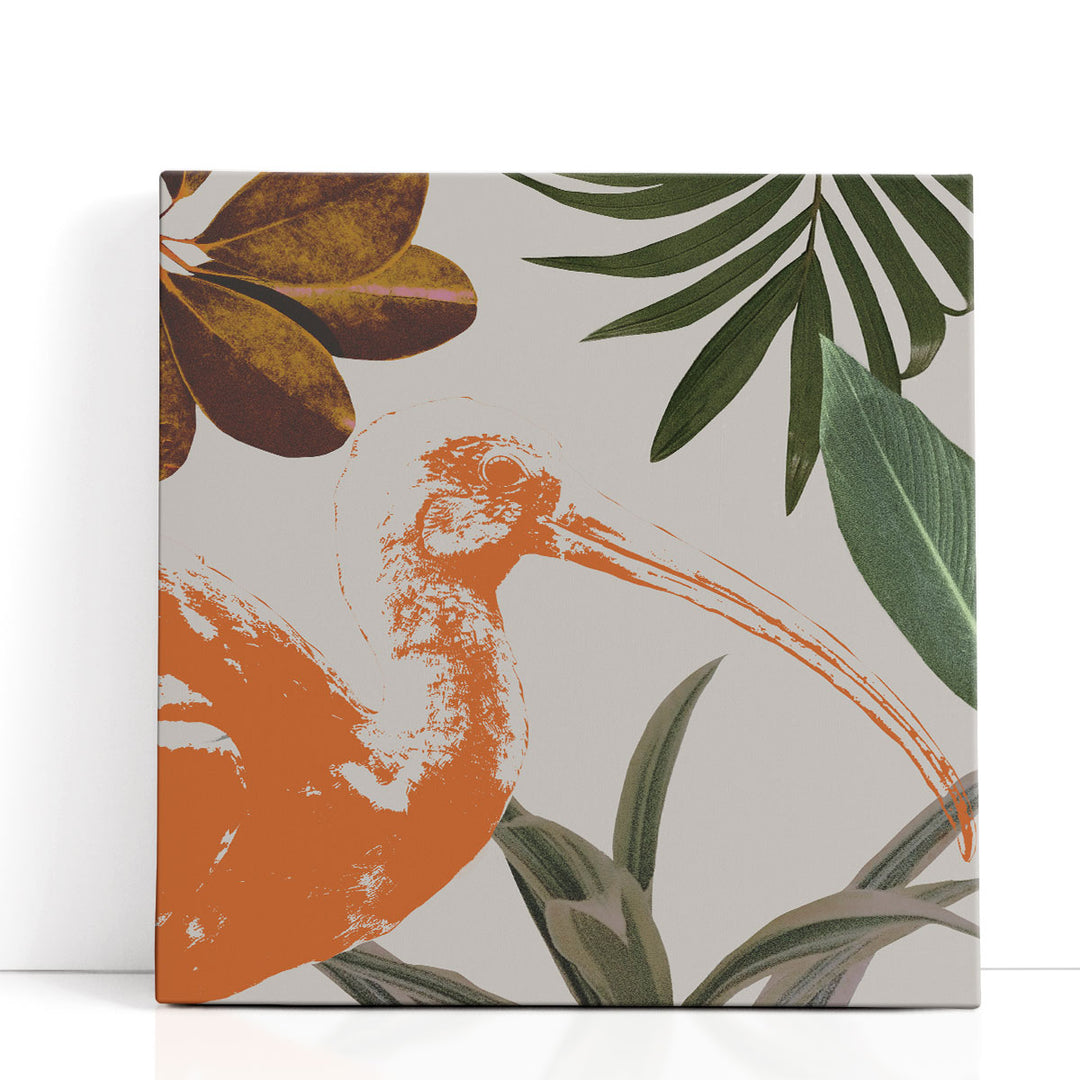 Graphic Tropical Bird VI - Canvas Print Wall Art