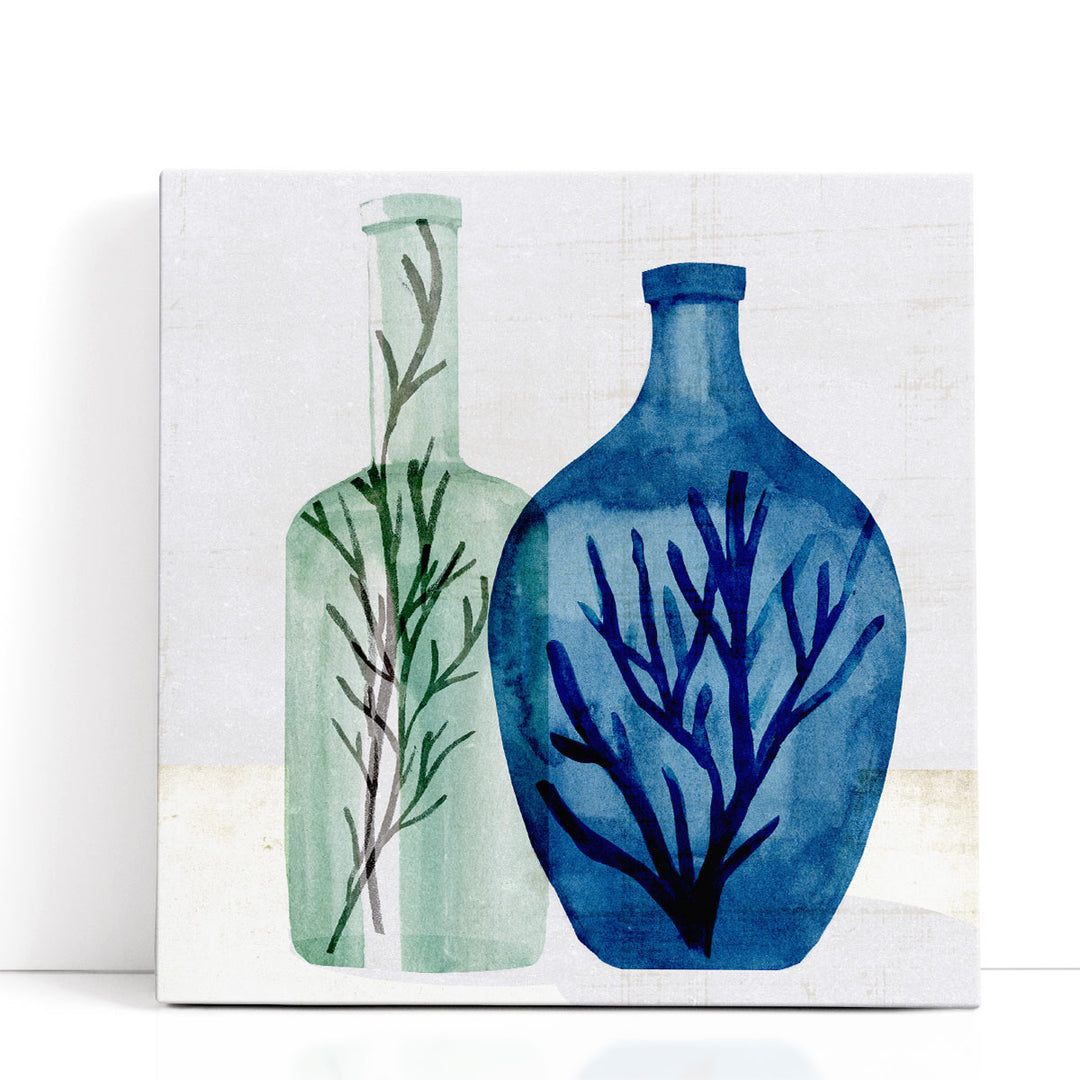 Sea Glass Vase I - Canvas Print Wall Art