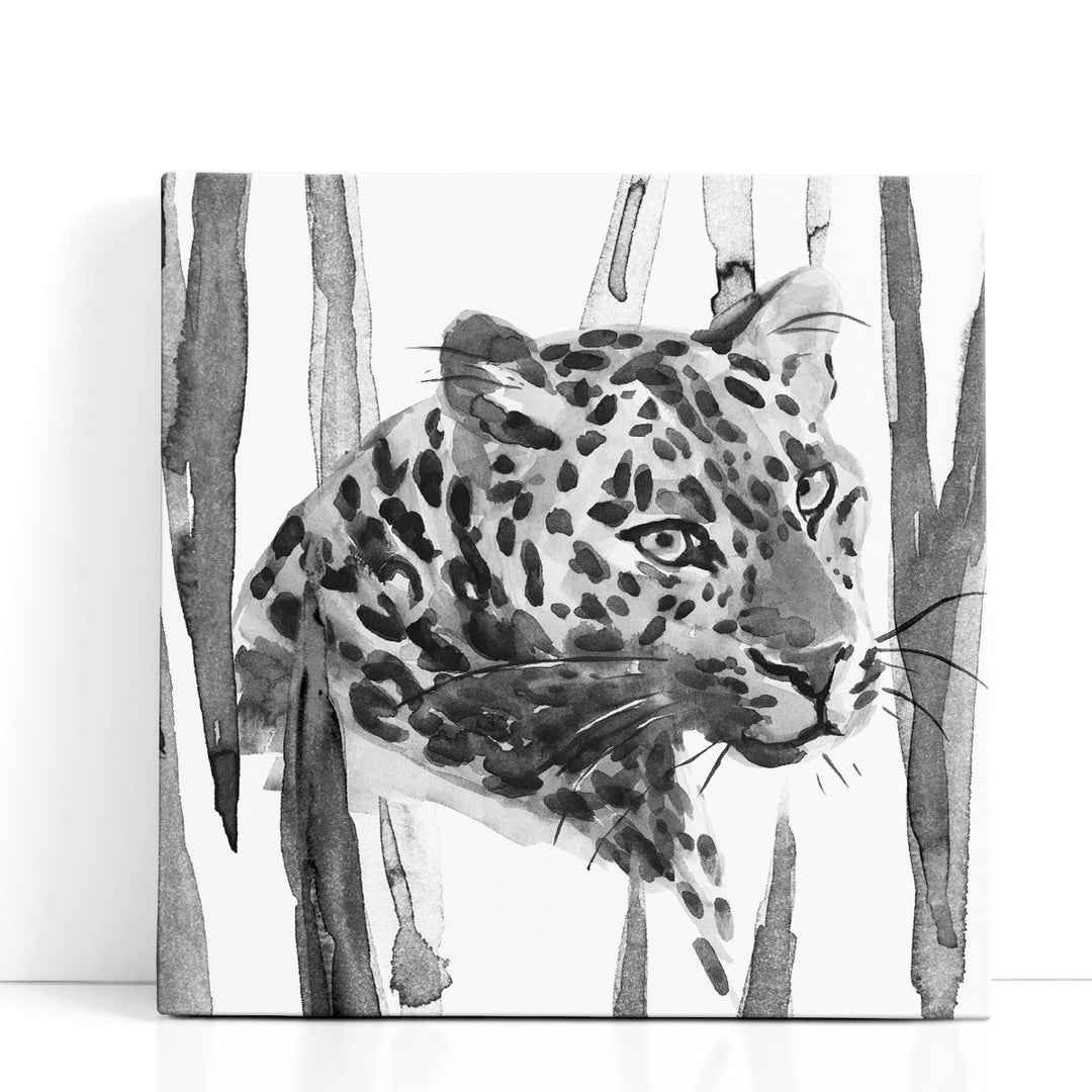Still Cat II Black and White - Canvas Print Wall Art