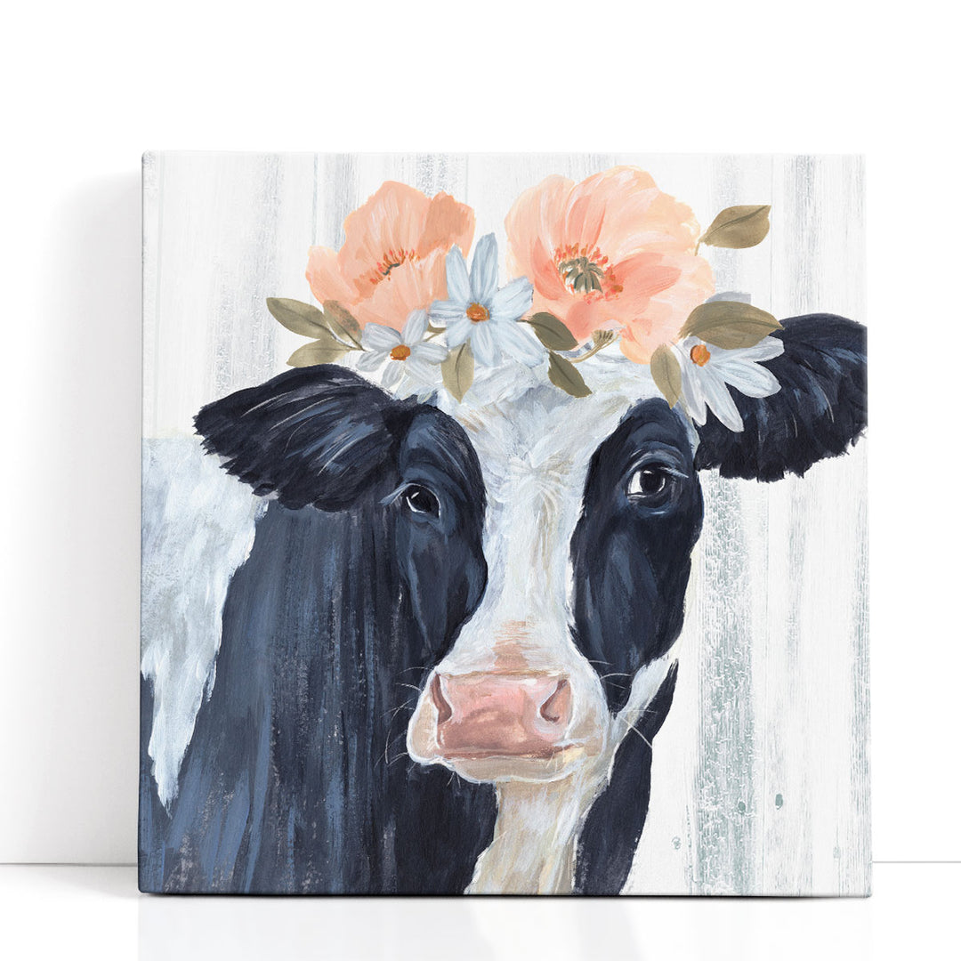 Susie in Flowers I - Canvas Print Wall Art