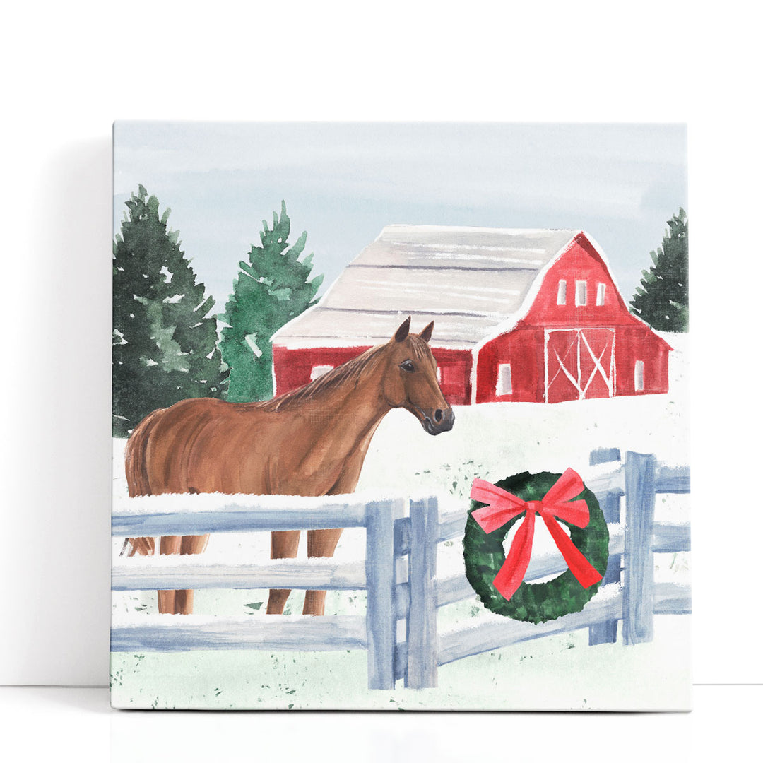 Christmas Farm I - Canvas Print Wall Art