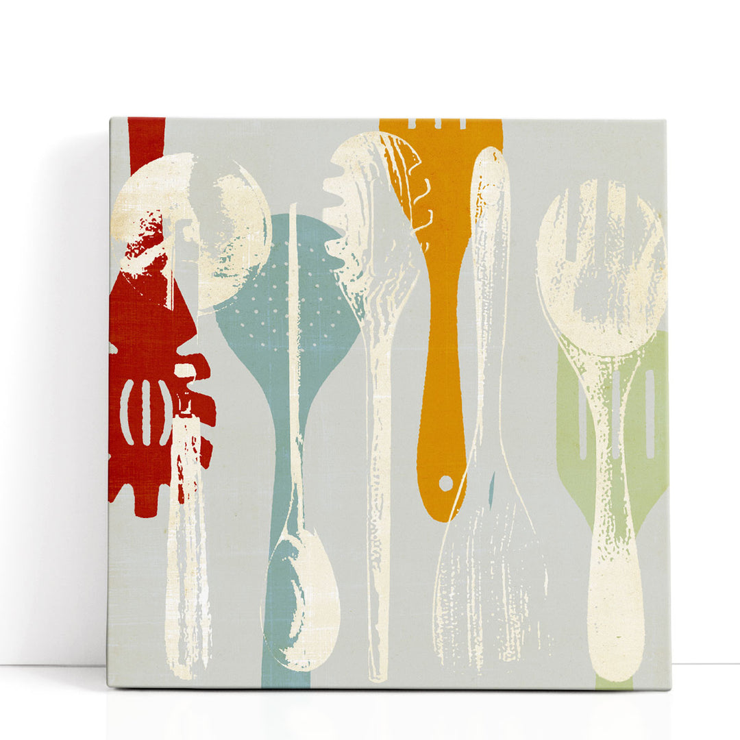Culinary Kitchen Wall Decor stylized modern spoon